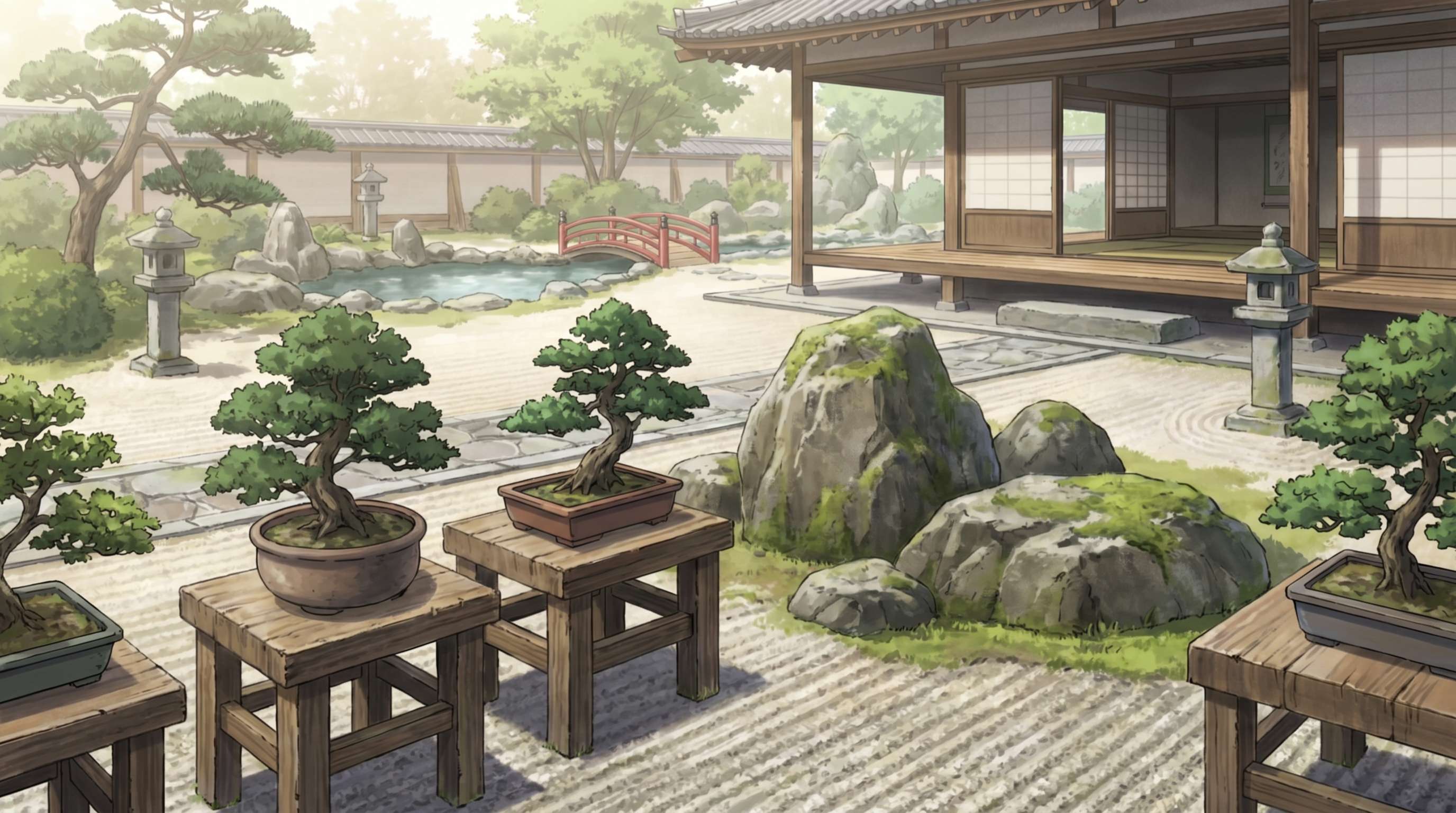 黄色仓库植物视频-盆景艺术视频